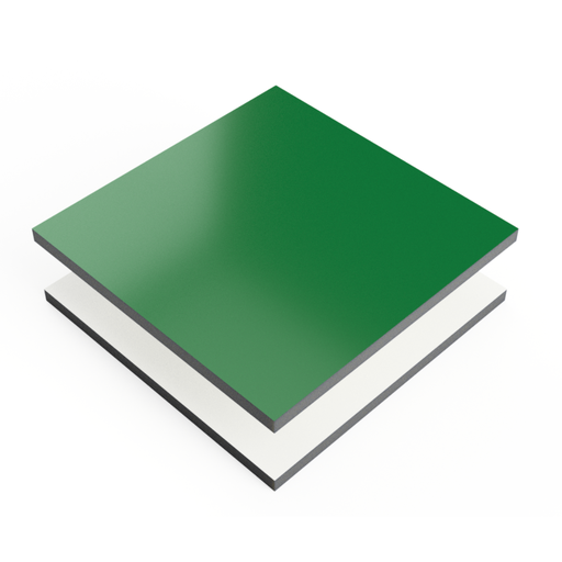 [00002673]  Dibond Green/White 1520x4050x3