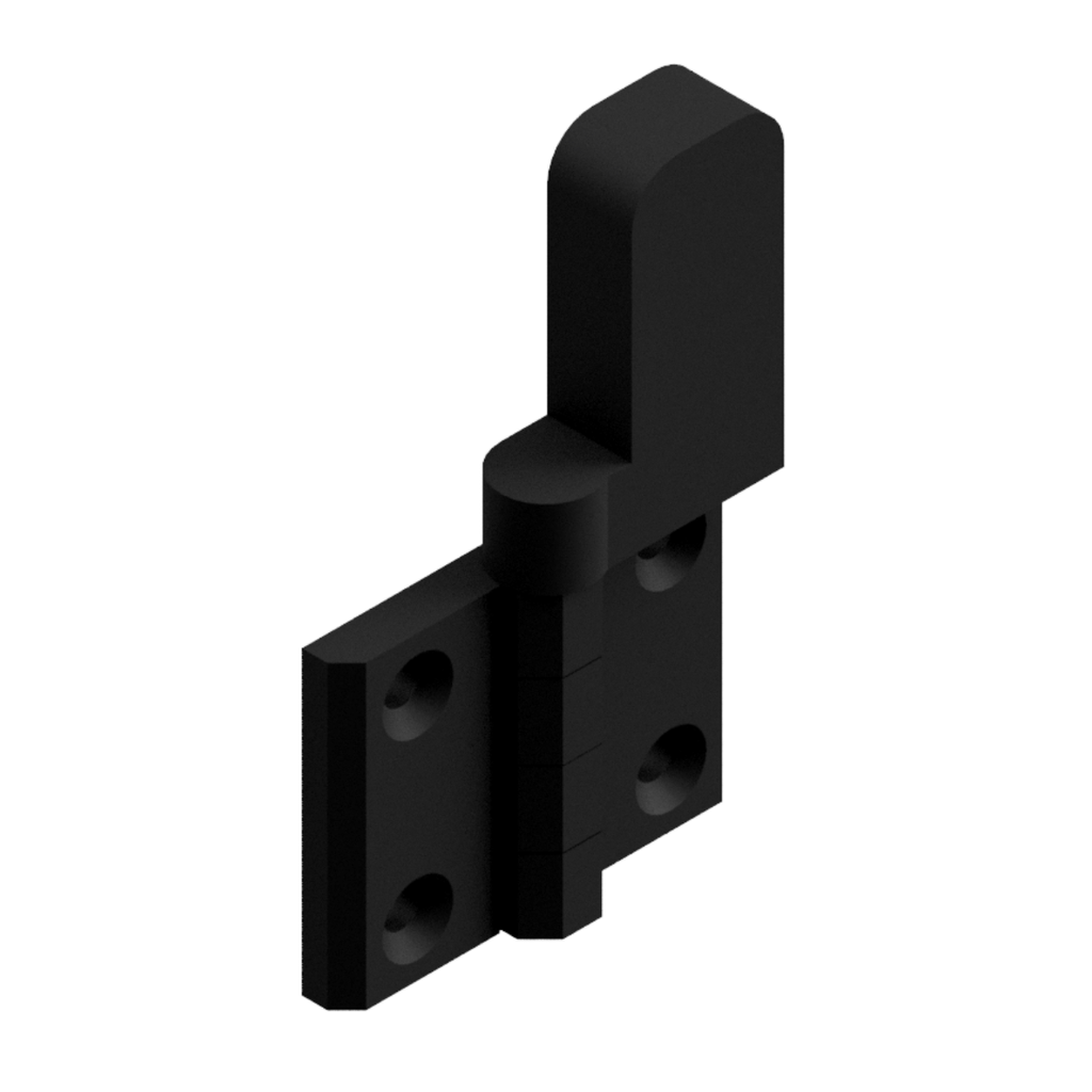 Plastic hinge Elesa CFSQ.60-SH-6-C-A-D-EA